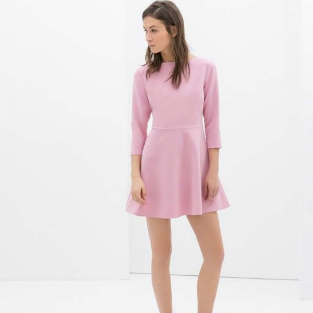 ZARA Knotted Bow Back Skater Dress 🎀 Size M